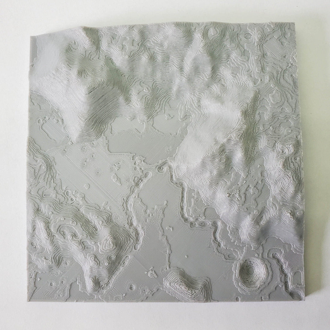 APOLLO 15 moon landing site - Accurate 3D Topo map of Apennine Mountains