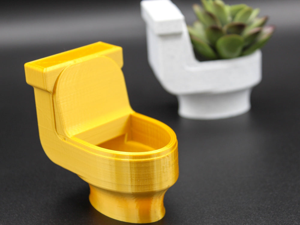 
  
  Toilet Succulent Planter | The Pot Pot | The Golden Throne
  
