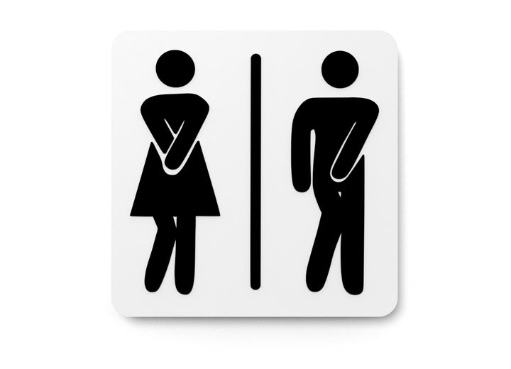 GirleBoy Bathroom Sign – Funny Humor Wall Decor for Home and Office