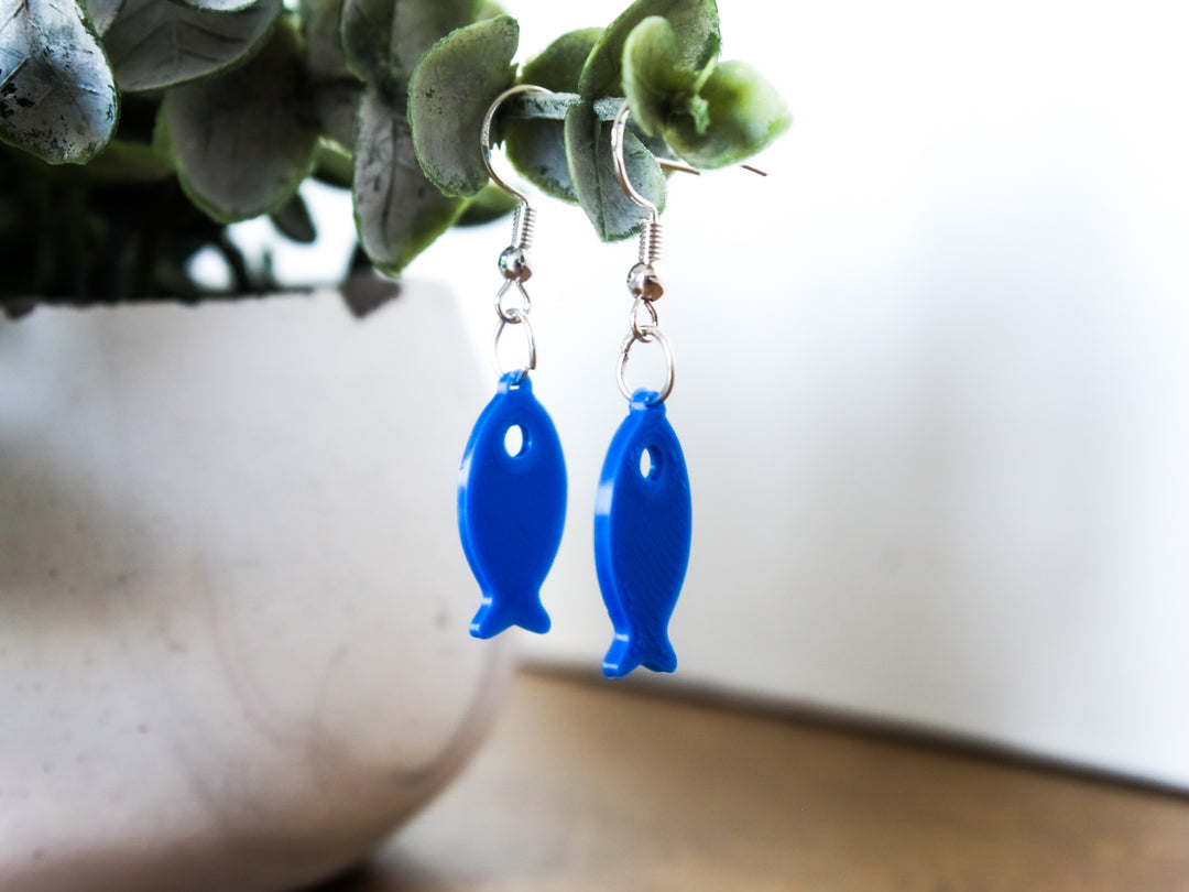 Fish Earrings 3D – Unique Nautical Jewelry