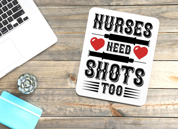 Nurse Administering Shots & Sass | Funny Sign for Home or Office
