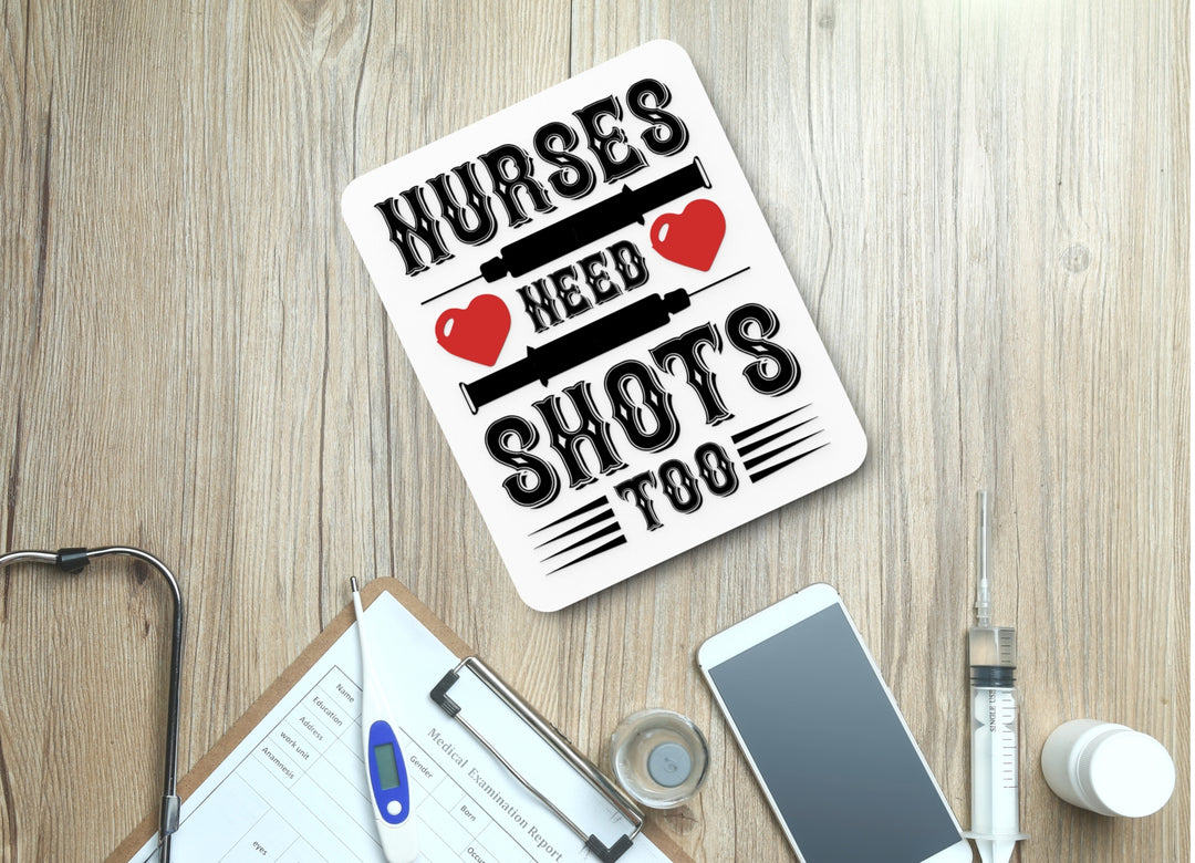 Nurse Administering Shots & Sass | Funny Sign for Home or Office