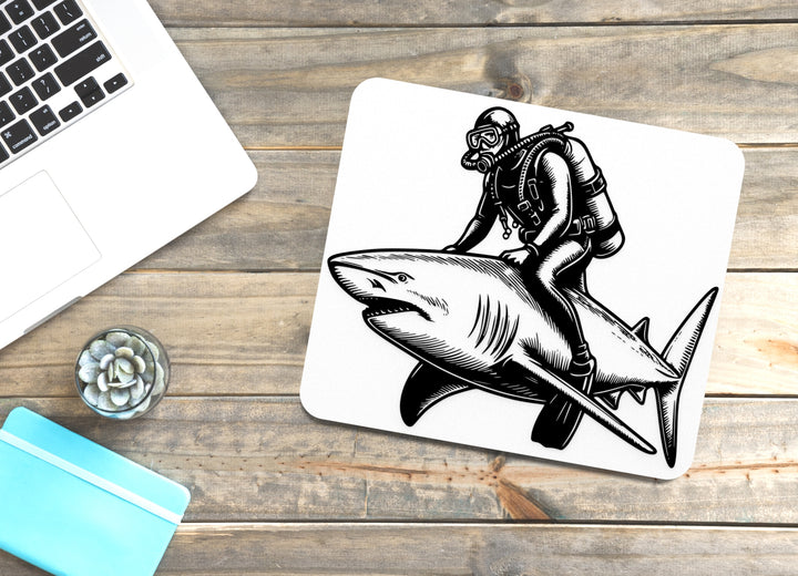 Shark Diver | Funny sign For Home or Office