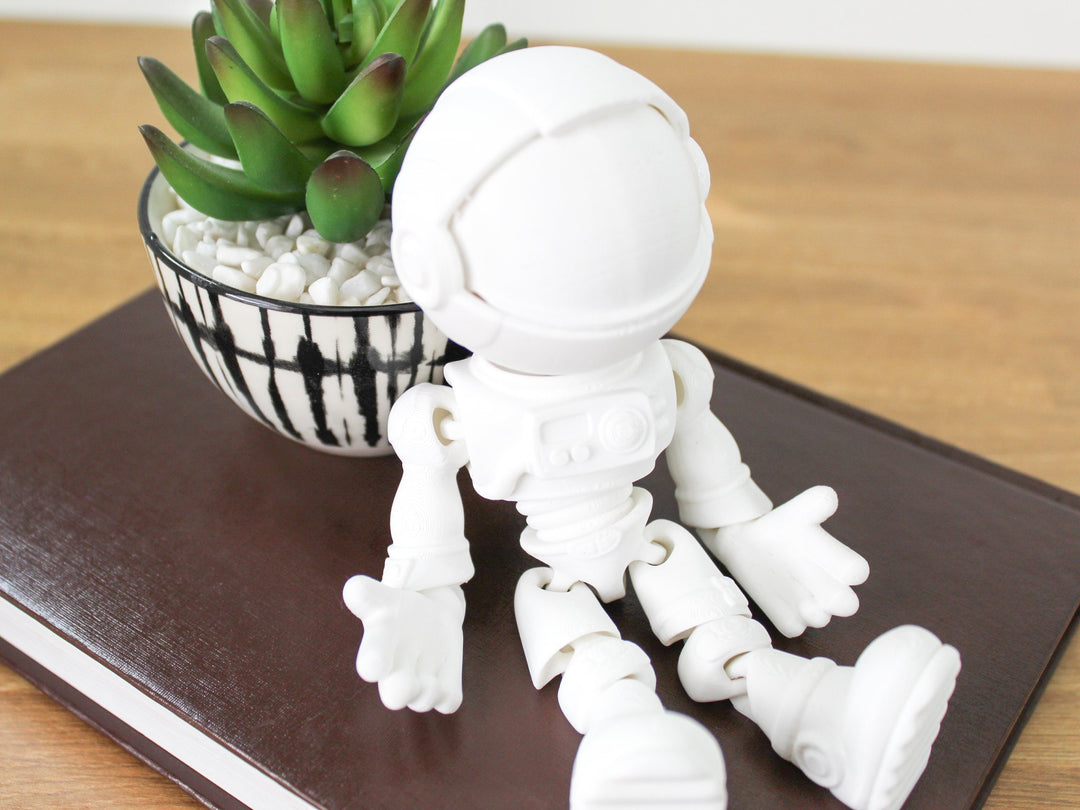 Fidget Jumbo Astronaut | Flexible Articulating 3d Printed Friendly Companion