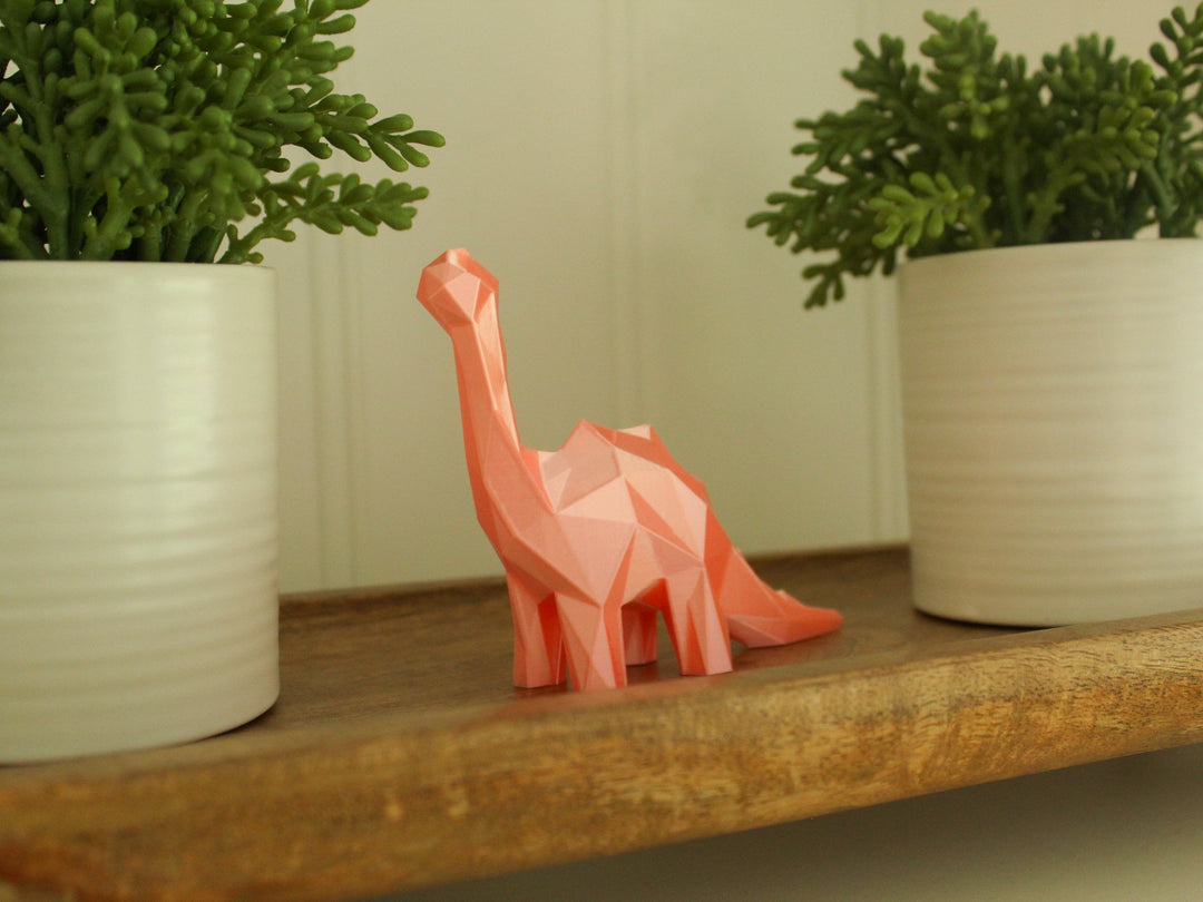 Cute Dinosaur Low Poly Figurine