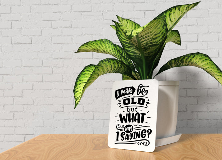Bold 3D Printed May Be Old Sign Wall Art – Durable PLA Sign for Office, or Home