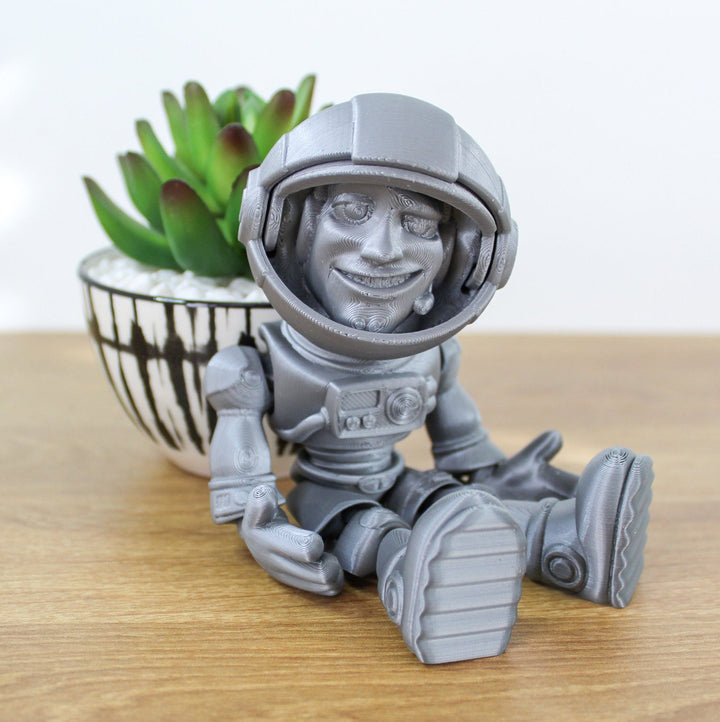 Fidget Jumbo Astronaut | Flexible Articulating 3d Printed Friendly Companion