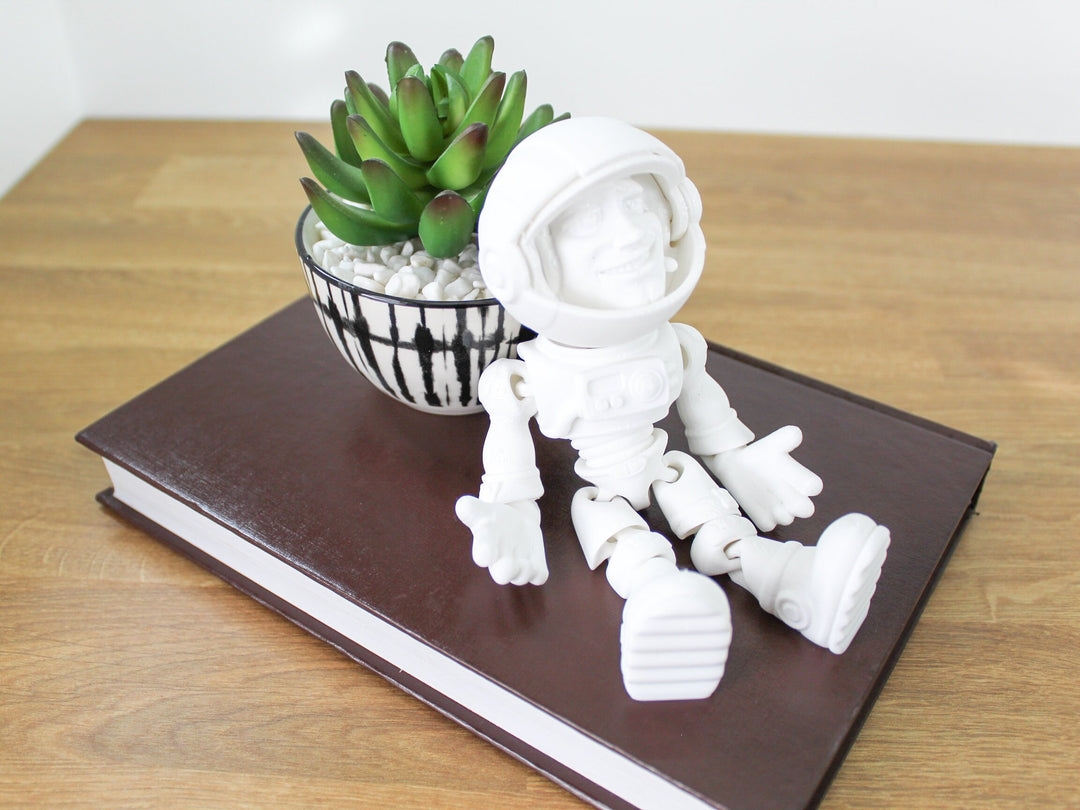 Fidget Jumbo Astronaut | Flexible Articulating 3d Printed Friendly Companion