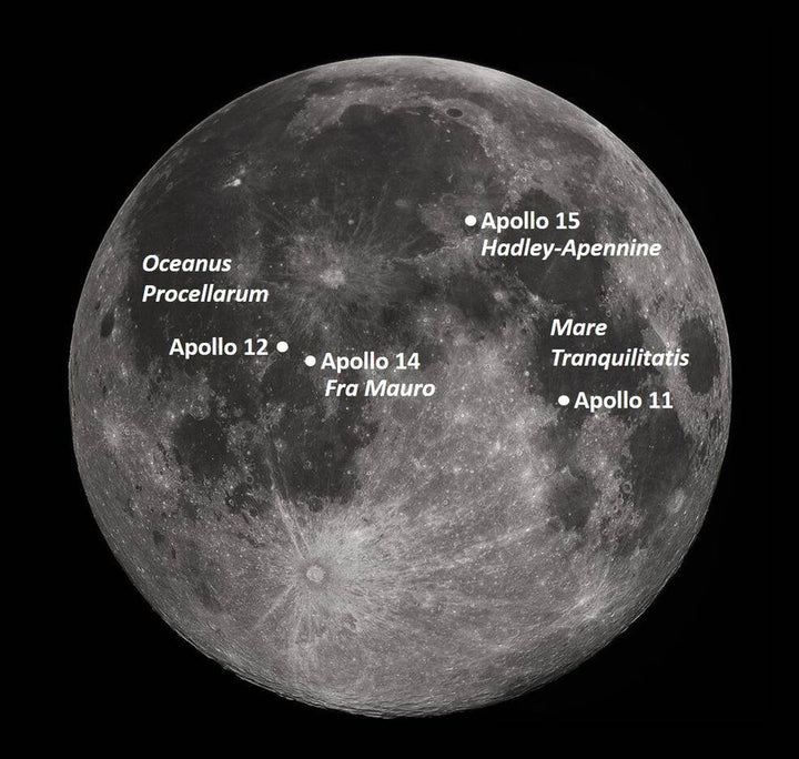 APOLLO 15 moon landing site - Accurate 3D Topo map of Apennine Mountains