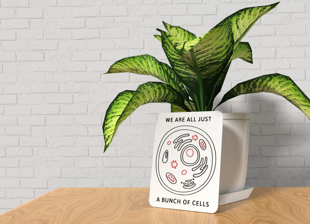 We Are All Just A Bunch Of Cells | Funny Sign for Home or Office