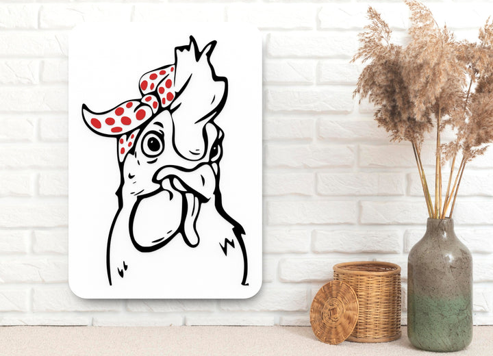 Hen | Funny sign For Home or Office
