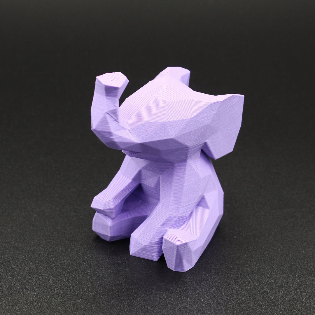 Low Poly Baby Elephant Figurine Statue