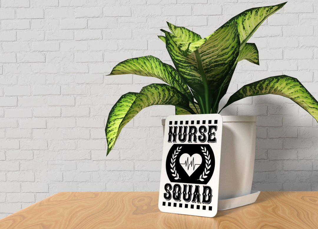 Nurse Squad Goals | Funny Sign for Home or Office
