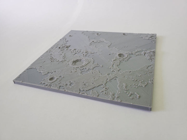 NASA 3D Topography model of the NEAR and FAR sides of the moon - 1 cm = 30 km