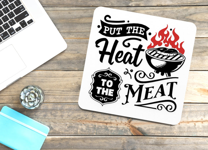 Put Some Heat on It BBQ Sign – Funny Humor Wall Decor for Home and Office