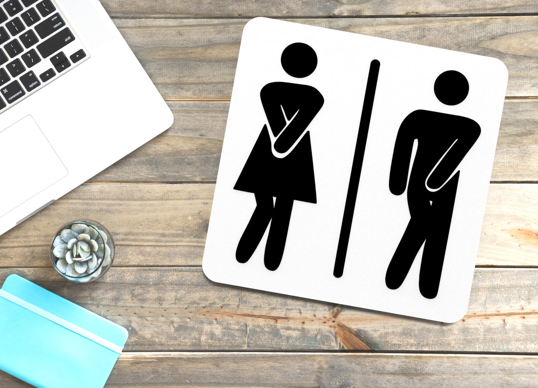GirleBoy Bathroom Sign – Funny Humor Wall Decor for Home and Office