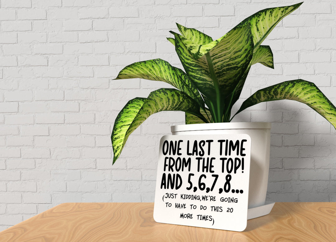 One Last Time From The Top | Funny Sign for Home or Office