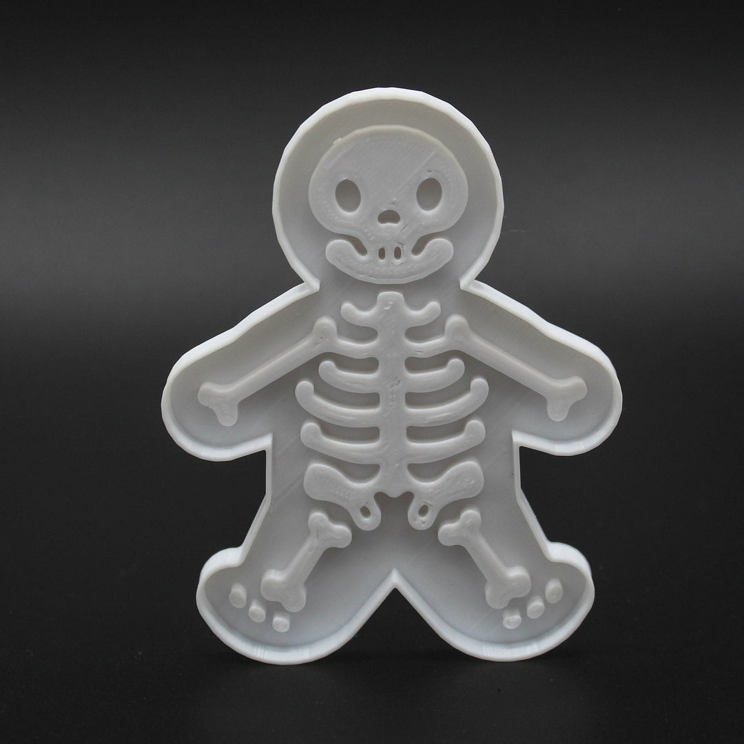 Skeleton Gingerbread Cookie, Fondant, Playdough Cutter