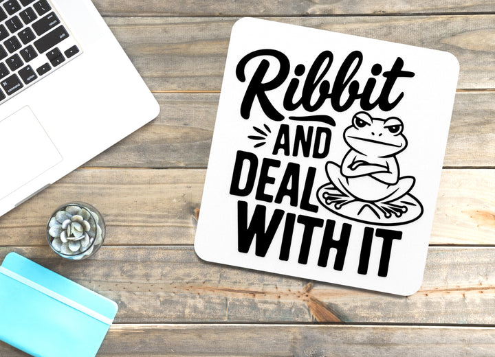 Ribbit And Deal With It | Funny sign For Home or Office