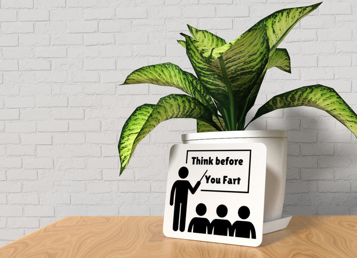Think Before You Fart | Funny for Home, Office, or Guest Restroom
