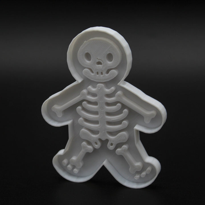 Skeleton Gingerbread Cookie, Fondant, Playdough Cutter