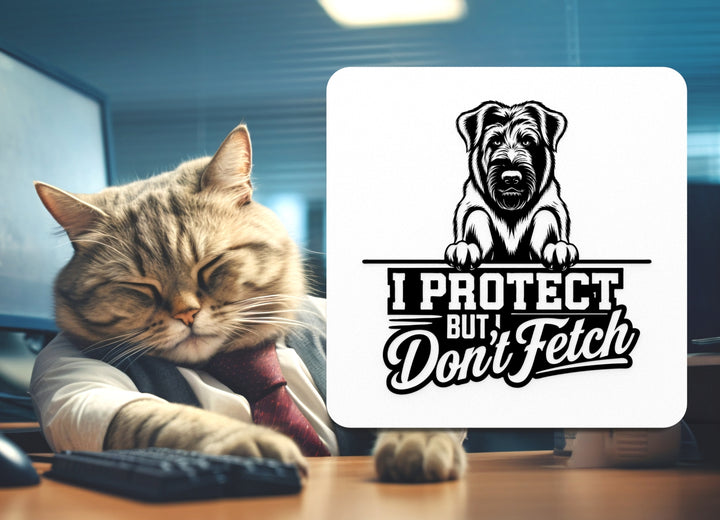 I Protect But Don't Fetch | Funny sign For Home or Office