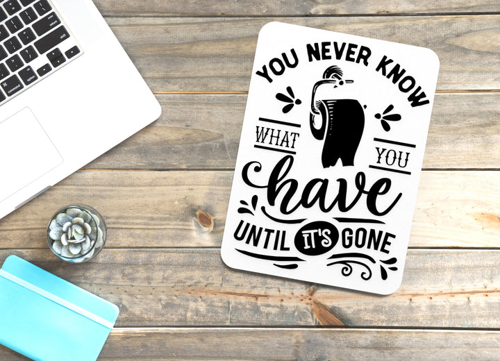 You Have to Go Bathroom Sign – Funny Humor Wall Decor for Home and Office