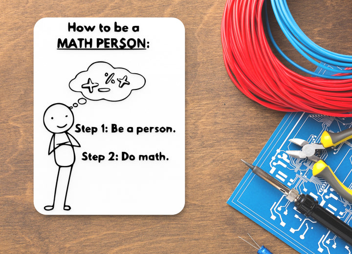 How To Be A Math Person | Funny sign For Home or Office