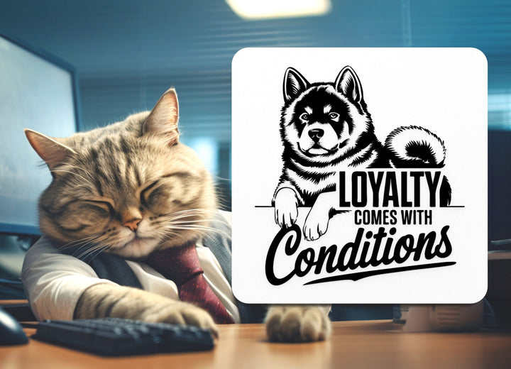 Loyalty Comes With Conditions | Funny sign For Home or Office