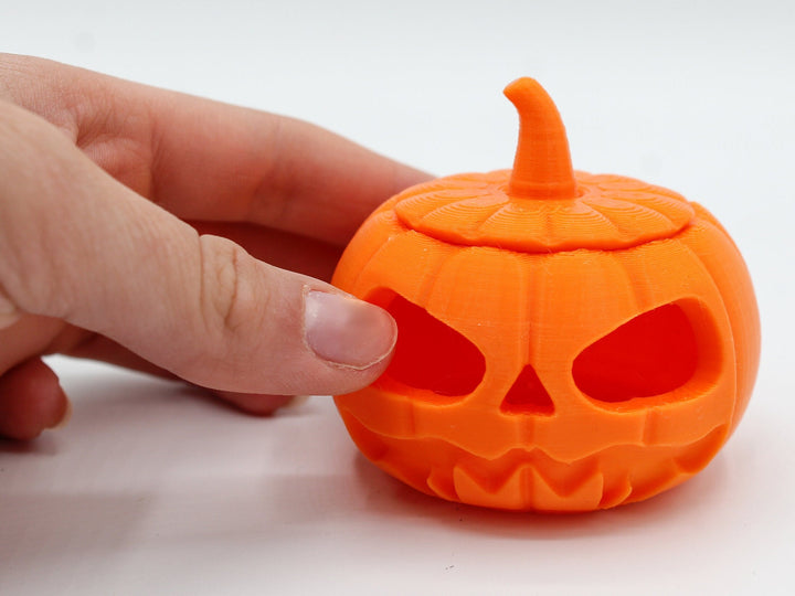 Halloween Jack-O-Lantern Decoration with Removable Lid