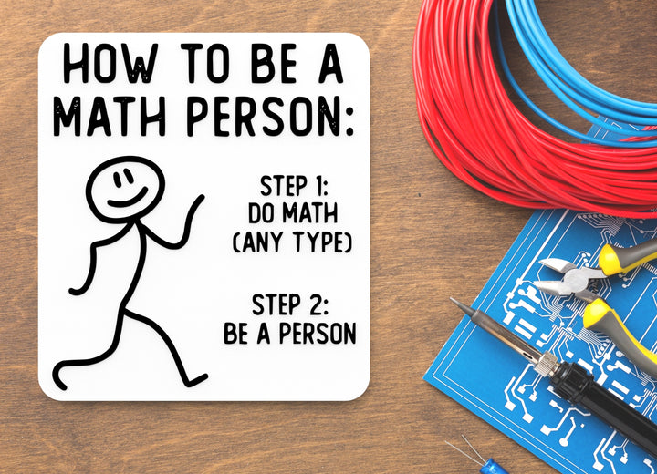 How To Be A Math Person | Funny sign For Home or Office