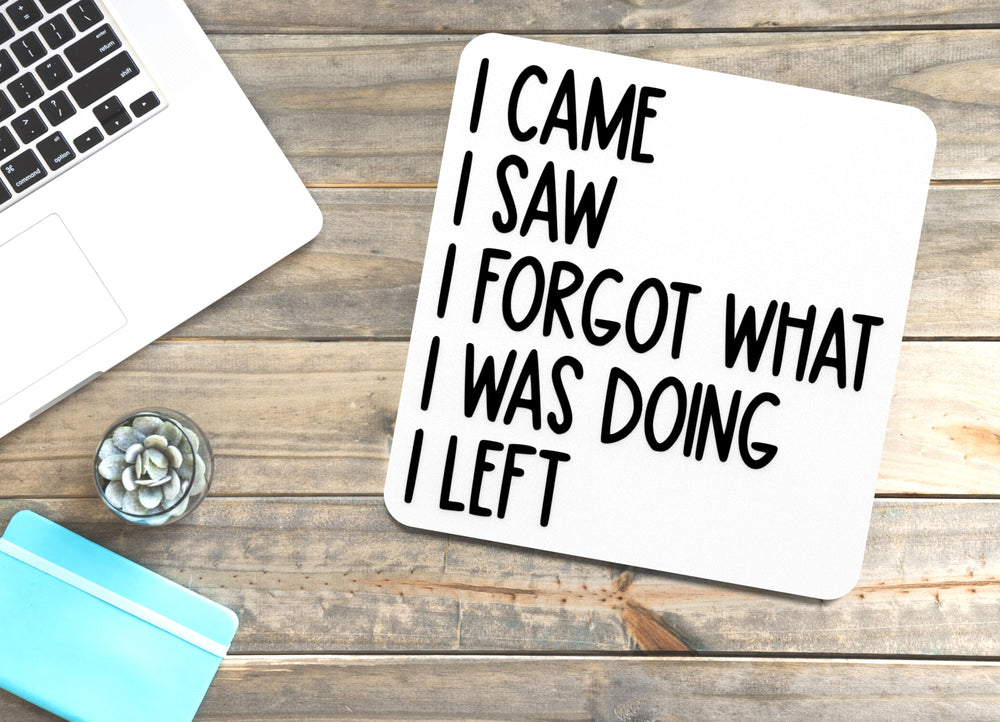
  
  I Came I Saw I Forget What I Was Doing I Left | Funny sign For Home or Office
  
