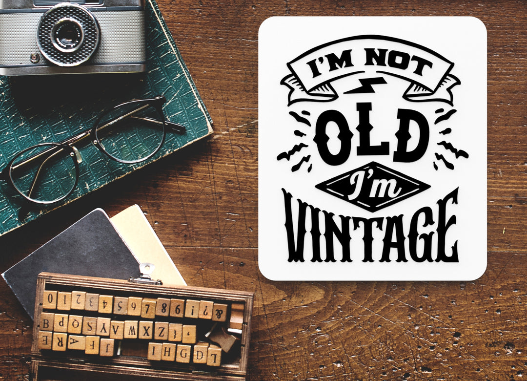 Bold 3D Printed I'm Vintage Sign Wall Art – Durable PLA Sign for Gym, Office