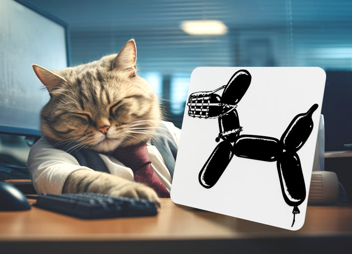 Dog Balloon | Funny sign For Home or Office