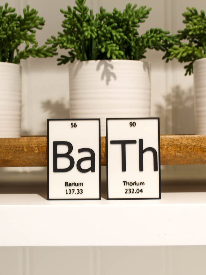BaTh | Periodic Table of Elements Wall, Desk or Shelf Sign
