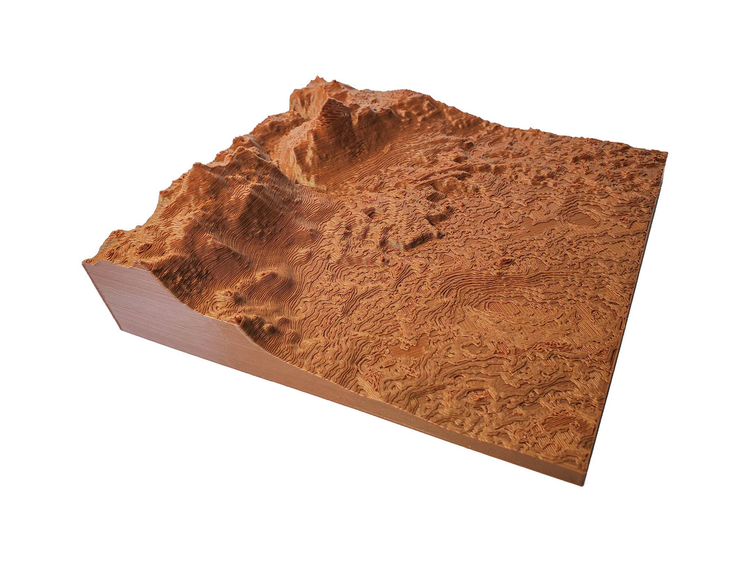 Mars 3D Topography Model of Jezero Crater Delta - the Perseverance Landing Site
