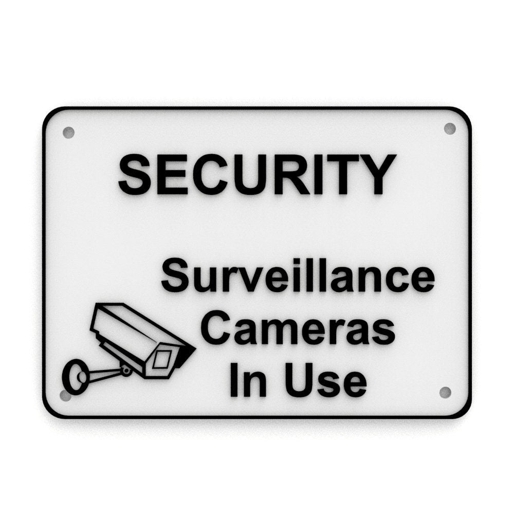 
  
  Sign | Security Surveillance Cameras In Use
  
