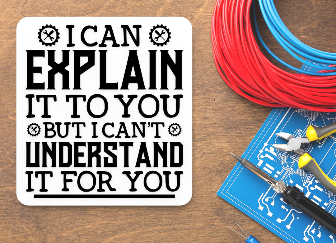 I Can Explain It To You But I Can't Understand It For You | Funny Sign for Home or Office