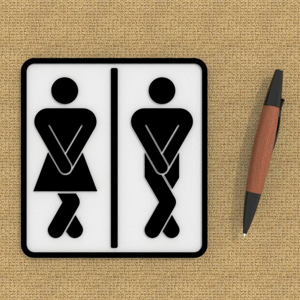 
  
  Funny Sign | Funny Bathroom sign
  
