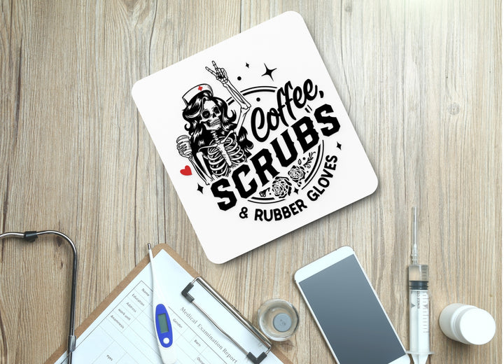 I Wear Scrubs and Sass | Funny Sign for Home or Office