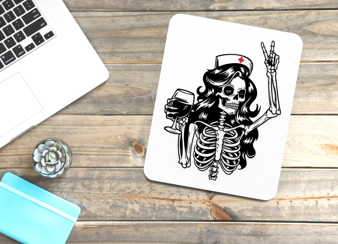 Nurse Off Duty – Wine Time | Funny Sign for Home or Office