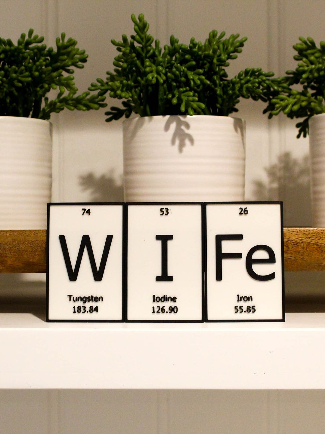 
  
  WIFe | Periodic Table of Elements Wall, Desk or Shelf Sign
  
