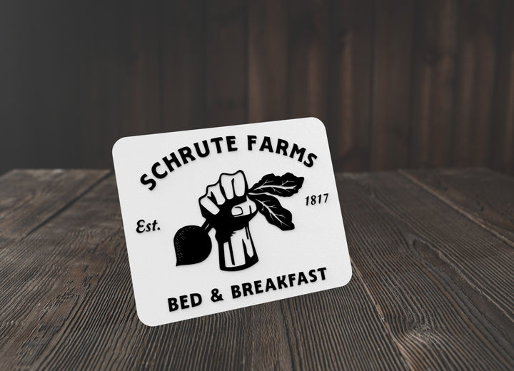Schrute Farms Bed & Breakfast | Funny sign For Home or Office