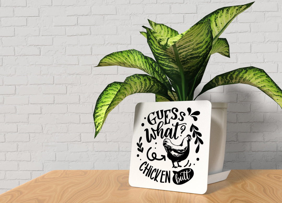 Guess Humor Sign - Lighthearted Wall Decor