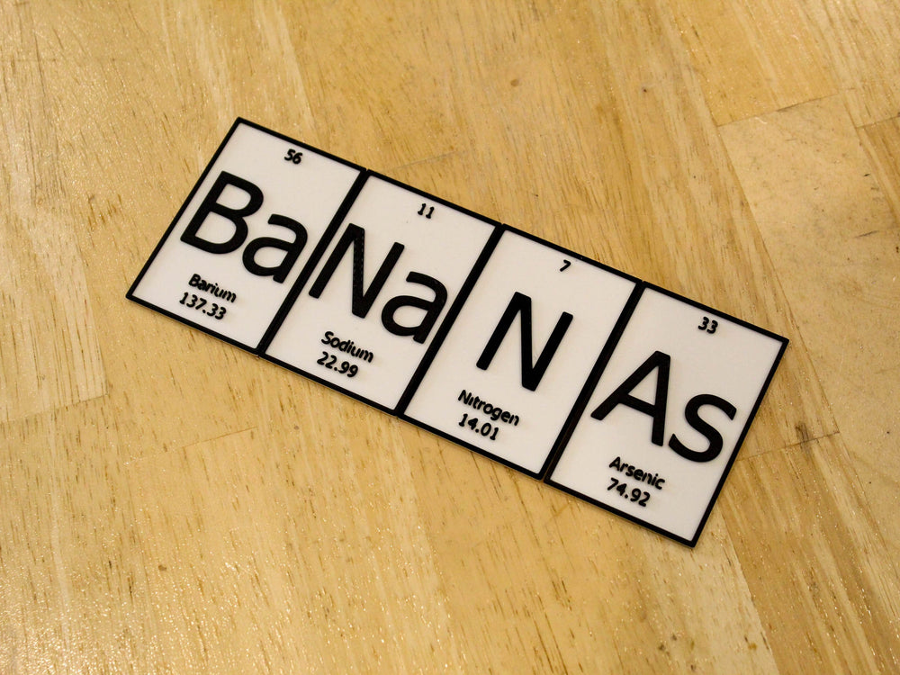 
  
  BaNaNa | Periodic Table of Elements Wall, Desk or Shelf Sign
  
