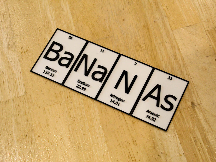 BaNaNa | Periodic Table of Elements Wall, Desk or Shelf Sign