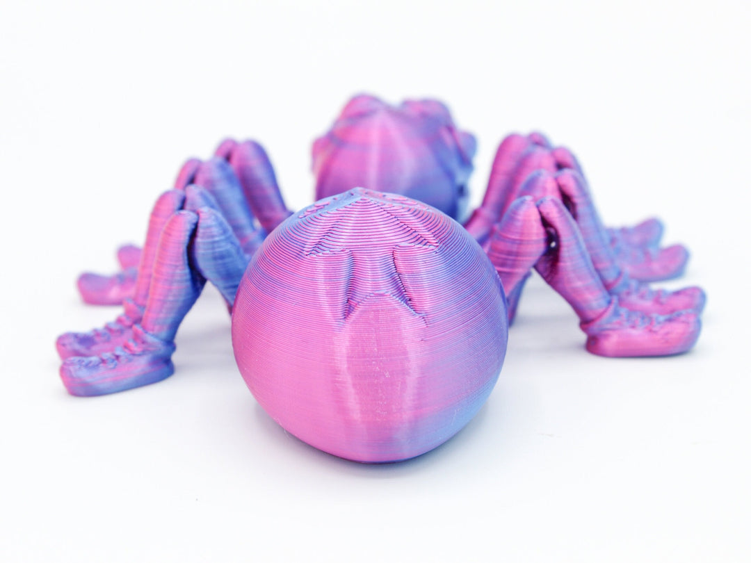 Jumbo Friendly Fidget SPIDER | Flexible Articulating 3d Printed Companion