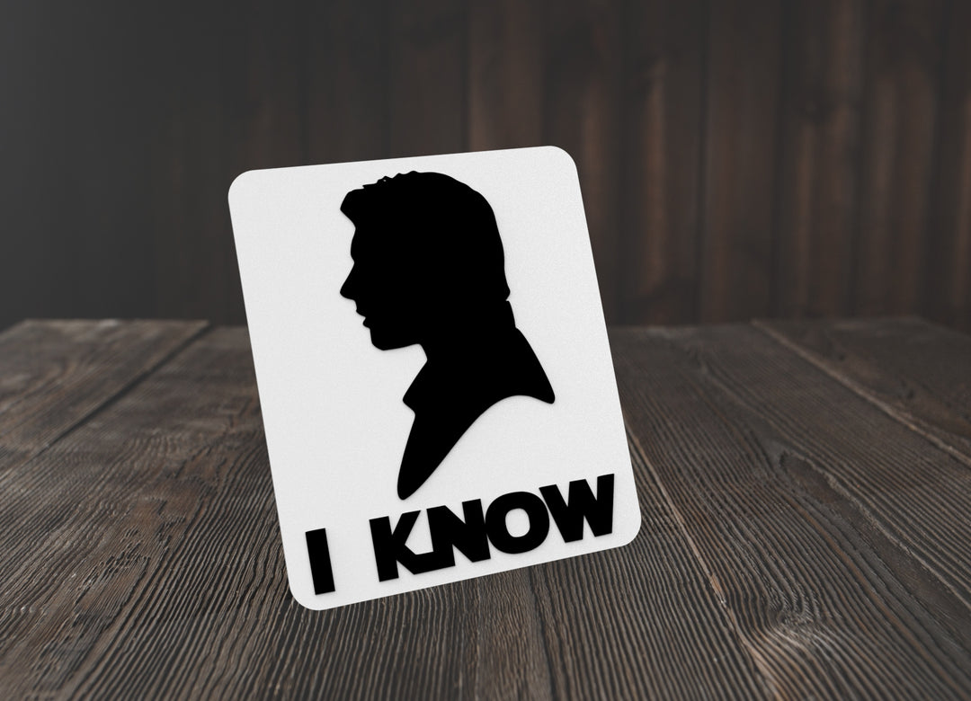 I Know | Funny sign For Home or Office