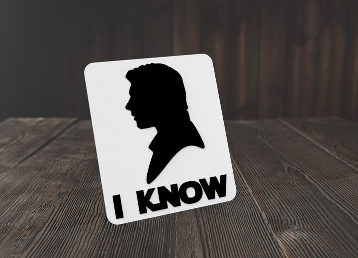 I Know | Funny sign For Home or Office