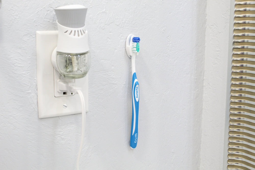 
  
  Minimalist Toothbrush Hangers | Less Surface Area, Less Bacteria, Less Cleanup
  
